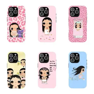 Leopard Dreamy yuyy INS Glittering Big Eyes Comic Girl Phone Case for iPhone 17 Pro Max 16 15 14 13 12 11