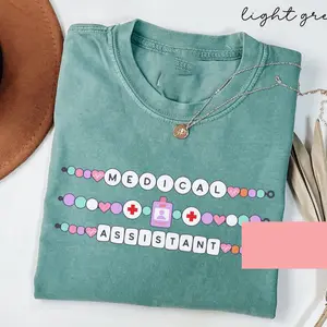 Medical istant Shirt, Colors Medical istant T Shirt, Friendship Bracelet MA Gifts, Nurse Shirt, Doctors Office Employee Gifts