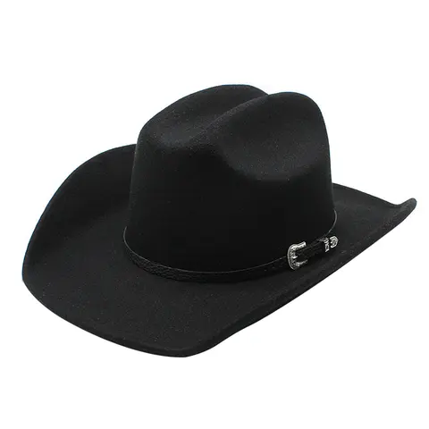 OIDEA Wide-Brim Fedora Hat - Lightweight Felted Cotton-Polyester Blend, Belt Buckle, Adjustable 1-Size Unisex Accessory, Women's Western Elegance Hat, Outdoor/Evening Wear, Thoughtful Gift