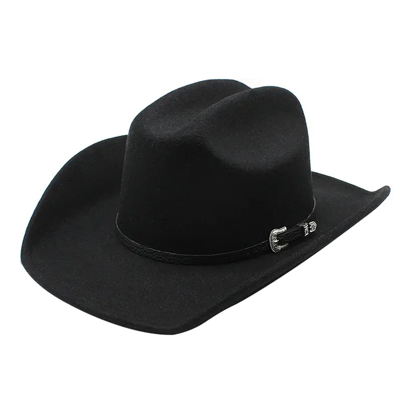 OIDEA Wide-Brim Fedora Hat - Lightweight Felted Cotton-Polyester Blend, Belt Buckle, Adjustable 1-Size Unisex Accessory, Women's Western Elegance Hat, Outdoor/Evening Wear, Thoughtful Gift