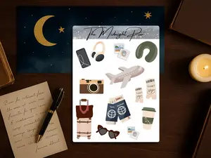 Bon Voyage Travel Journal Sticker Sheet