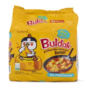 Samyang Buldak Ramen, Cheese Hot Chicken Flavor 5pk 24.70 oz Spicy Creamy Instant Food Samyang Buldak Ramen, Cheese Hot Chicken Flavor 5pk 24.70 oz Spicy Creamy Instant Food