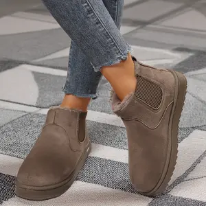 Women's Warm Winter Fleece Snow Boots Plush Interior & Chic Design Indoor Outdoor Shoes