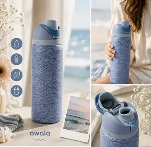 Owala 32oz FreeSip Feeling Swell Water Bottle – Insulated Stainless Steel Leakproof Tumbler with Built-in Straw