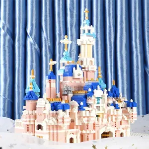 Princess Castle Design Building Blocks, Creative Flower & House Design Building Blocks, DIY Educational Assembly Toy for Girls, Model Set