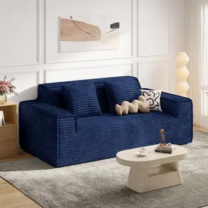 77'' Modern Cloud Loveseat Sofa, No Assembly Required Comfy Deep Seat Couches for Living Room, Bedroom, Apartment