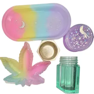 Rainbow Pastel Vanity Tray and Accessories for Jewlery and More