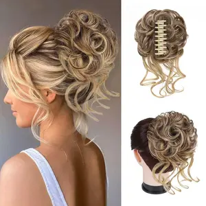 Vigorous Messy Buns Hair Pieces for Womem Fake Hair Bun Extensions Clip in Ponytail Natural Hair Extensions Hairpieces for Womens