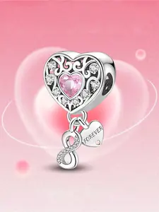 1Pc New Design Angel Love Infinity Charm Beaded Charm DIY Jewelry Making Kit for Bracelet Creative Craft Material Holiday Gift Pendant Women Birthday Gift Daily Wear Accessories Charm Accessory Diy Beading Accessories