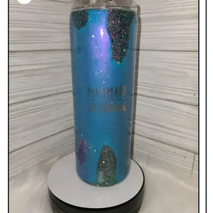 20oz Straight Shifting Color Mermaid Geod Tumbler