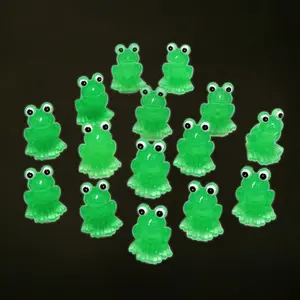 Mini Glowing Frog Resin Decorations, Handmade Holiday Party Gifts, Birthday Home Garden Ornaments, St Patrick's Day Essential, Glow In Dark