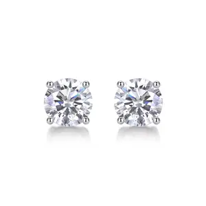 【JIKUGF】S925 Sterling Silver Moissanite "Aurora Charm" Earrings