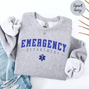 Emergency Department T-Shirt / Sweatshirt / Hoodie, Emergency Crew shirt, ER Nurse shirt, Emergency Room , ER Gift Cotton Fabric Womenswear KEU
