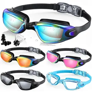 XUH Professional Unisex Swimming Goggles - Pool Goggles for Swimming, Waterproof, No Leak, Anti-Fog, 100% UV Protection Swim Eyewear for Adult & Youth Water Sports Training
