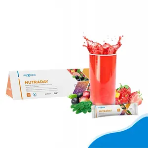 Nutraday - Nutritional Powder Drink (28 Sachets) - Plant-Based, Easy-to-Mix, Fruit Flavor, Daily Use, Individual Sachets for Convenient Consumption