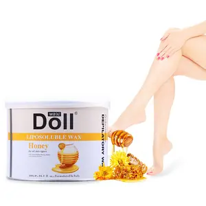 Doll Liposoluble Depilatory Wax Honey 400g for All Skin Types Gentle Natural Hair Removal Nourishing Soothing Formula