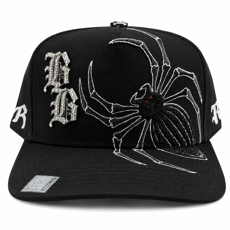 BiggBoss BB Spyder Black Beanie, Unisex Fit with Adjustable Strap, Stylish Look for Daily Wear