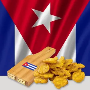 Cuban Tostonera Platano Authentic Plantain Press for  Tostones - Traditional Cubano Wooden Design Ideal for Cuba Cooking & Home Kitchen (Medium Size)