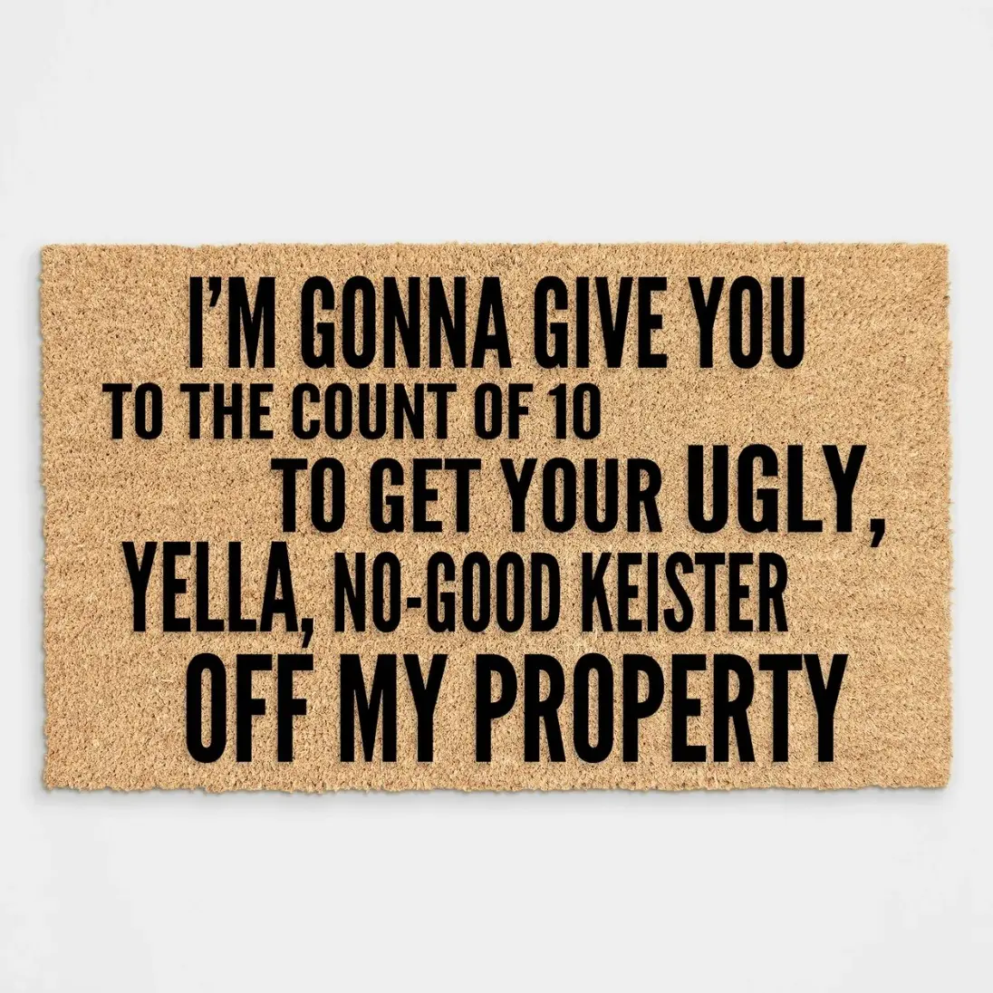 Home Alone Doormat with Funny Christmas Quote Unique Flocking Resistant to Elements Cleans Shoes Perfect for Any Entryway
