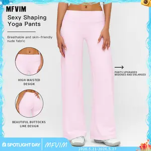 MFVIM Straight Leg Pants Upgraded Version Widened And Flared Trousers Fitness Sports Women's Training Slimming Pants Gym Sports Outdoor Versatile Trousers Yoga Pants Outdoor Sports