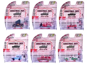 Christmas 2025 Limited Edition" Set of 6 Cars 1/64 Diecast Model Cars by Greenlight