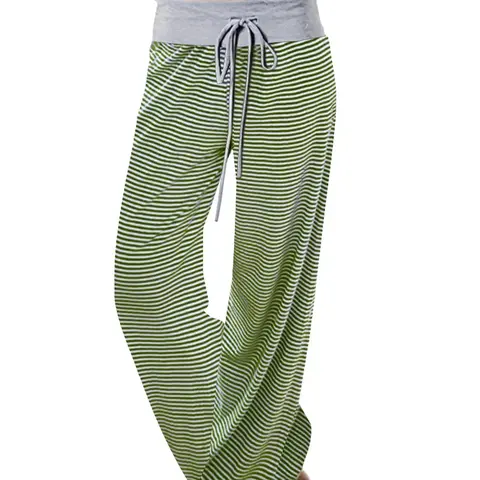 Women's Striped Print  Pants, Casual Comfy Wide Leg Trousers for Daily Wear, Ladies Bottoms for All Seasons, Casual Fashion Bottoms, Casual Basic Bottoms, Womenswear