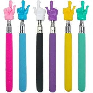 6 count Telescopic Teachers Pointer Teachers Pointer Sticks Mini Retractable Classroom Pointer for Elementary School  Teacher, Classroom Supplies (Multicolour)
