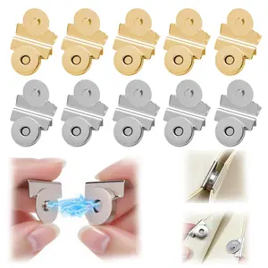 Magnetic Buttons for Bags & Clothing, No-Sew Metal Fasteners, Easy Setup, Ideal for Handbags, Totes, DIY Crafts, Durable Magnetic Closure Solution, Magnetic Snap, Magnetic Clasps