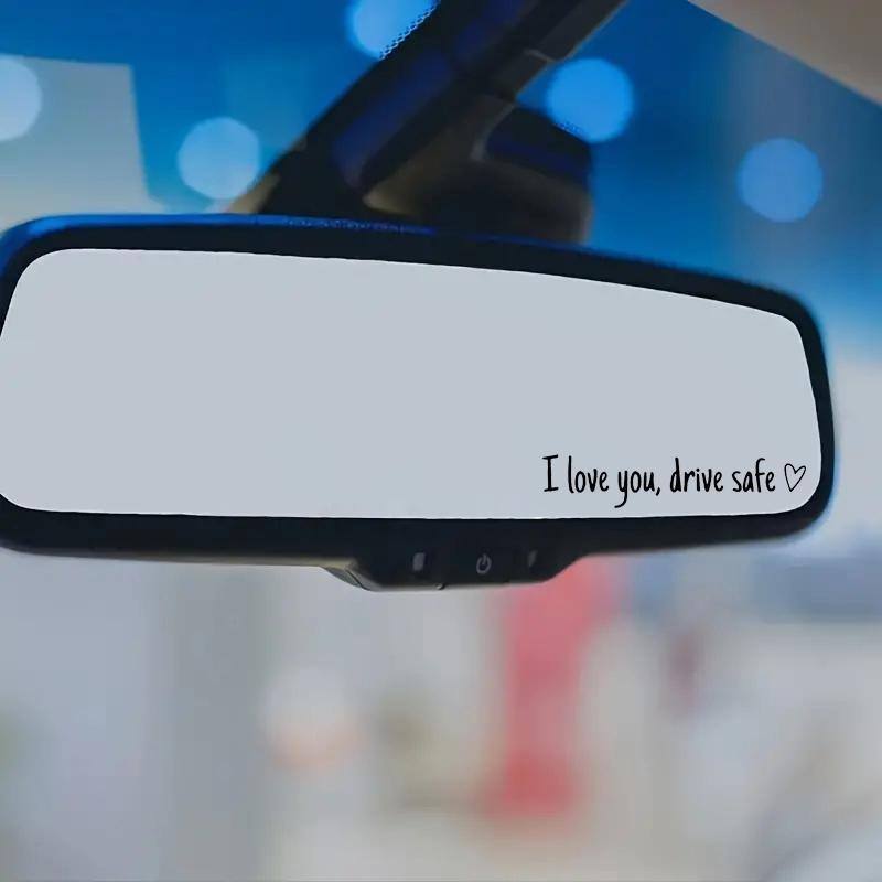 4PCS Letter Pattern Car Rearview Mirror Sticker, "I Love you ,drive safe " text car mirror sticker decal,Vinyl Car Mirror Decal for Women, Accessories For Car,Universal Car Decoration Accessories for Girlfriend/Boyfriend/Wife