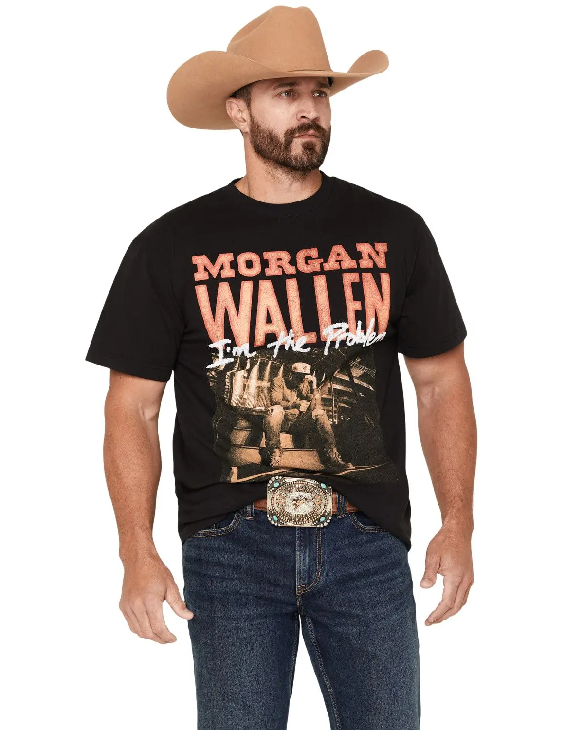 Morgan Wallen Men's Men'S Front Hit Short Sleeve Graphic T-Shirt - 39542037 Morgan Wallen Men's Men'S Front Hit Short Sleeve Graphic T-Shirt - 39542037