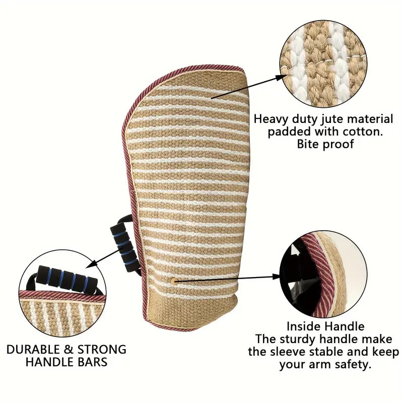 1pc Dog Bite Sleeve, Professional Dog Training Equipment, Puppy Safe Padded Biting Playing Tugging Toy