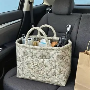 Car Interior Storage Basket, Clothing Book Work Supplies Home Organizer Bag, Space Saving Multi-Purpose Car Accessory, Boujee Car Accessories