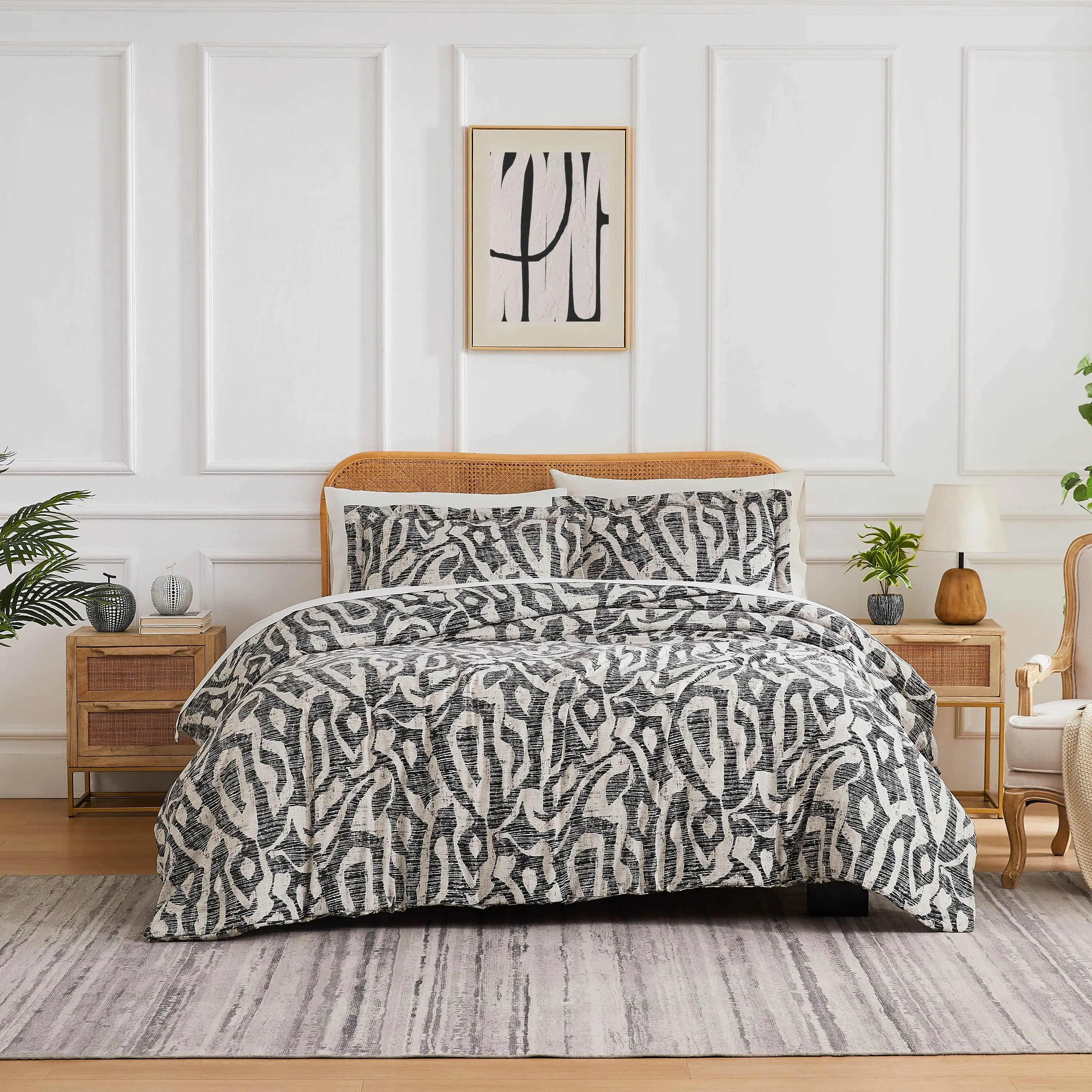 Khari Oversized King-Size & Full/Queen Multi-Size Duvet Cover Set - Brushed Texture, Hidden Zipper, Soft Bed Cover, Comfortable Fabric for Bedroom Use & Decor; Set Includes Core Bedding Pieces