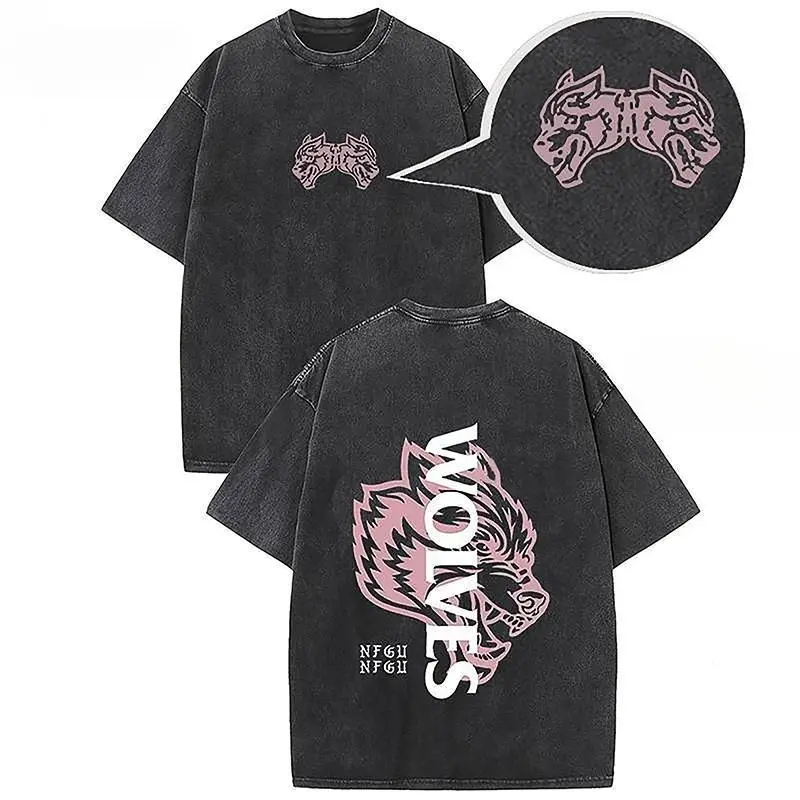 Sport Vintage Washed T-Shirts Gym Bodybuilding Oversized Men Clothing Summer Fitness Tee Workout Sport Top y2k,soulja,concert,Halloween,Gothic,Vintage,Streetwear Graphic