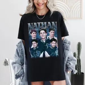 Nathan Scott Vintage Graphic Tee, Gift for Fan, Trendy Unisex T-Shirt