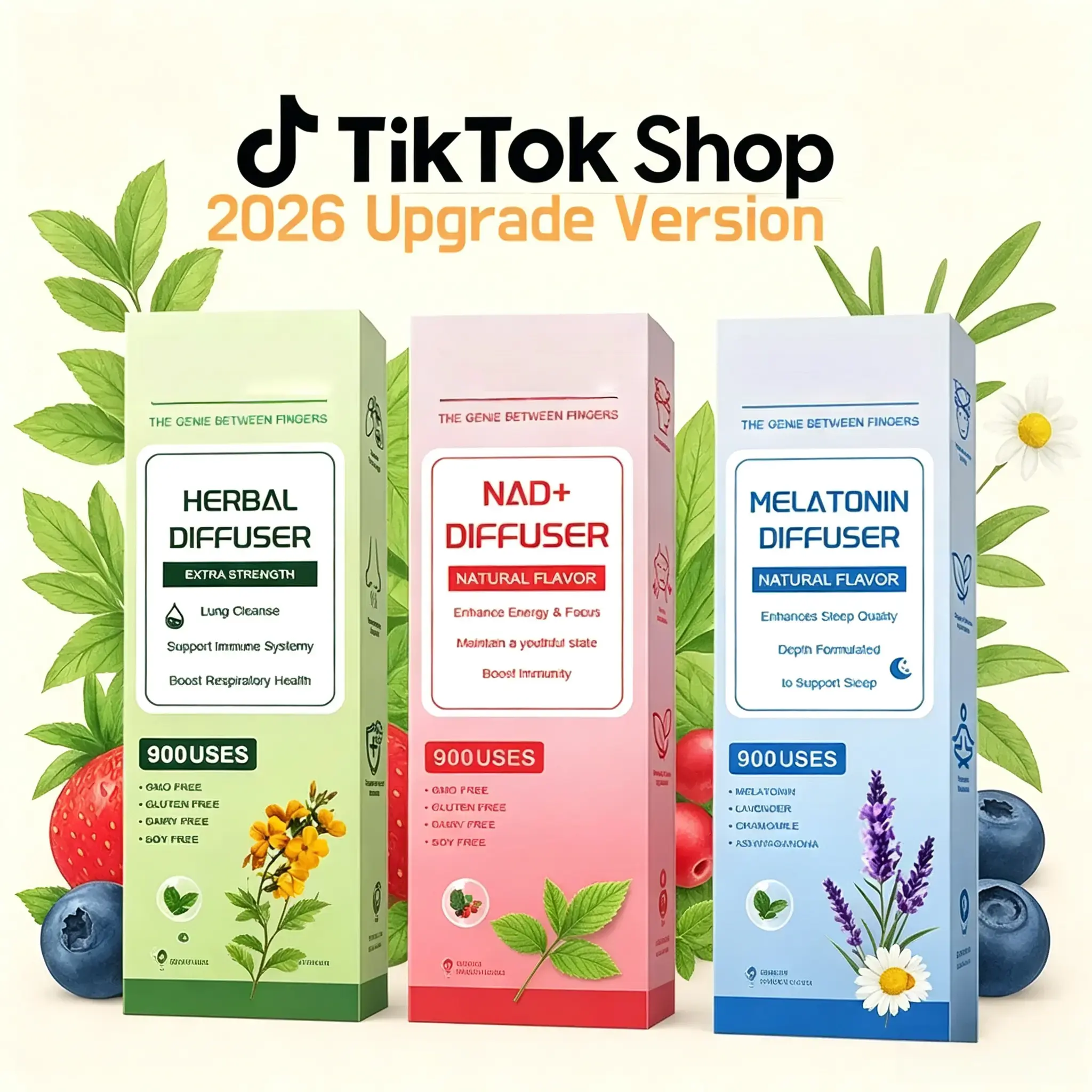 Multi-Flavor RIXE Energy Bars – Watermelon, Lavender, Mullein Mint, NAD+ & Energy Complex