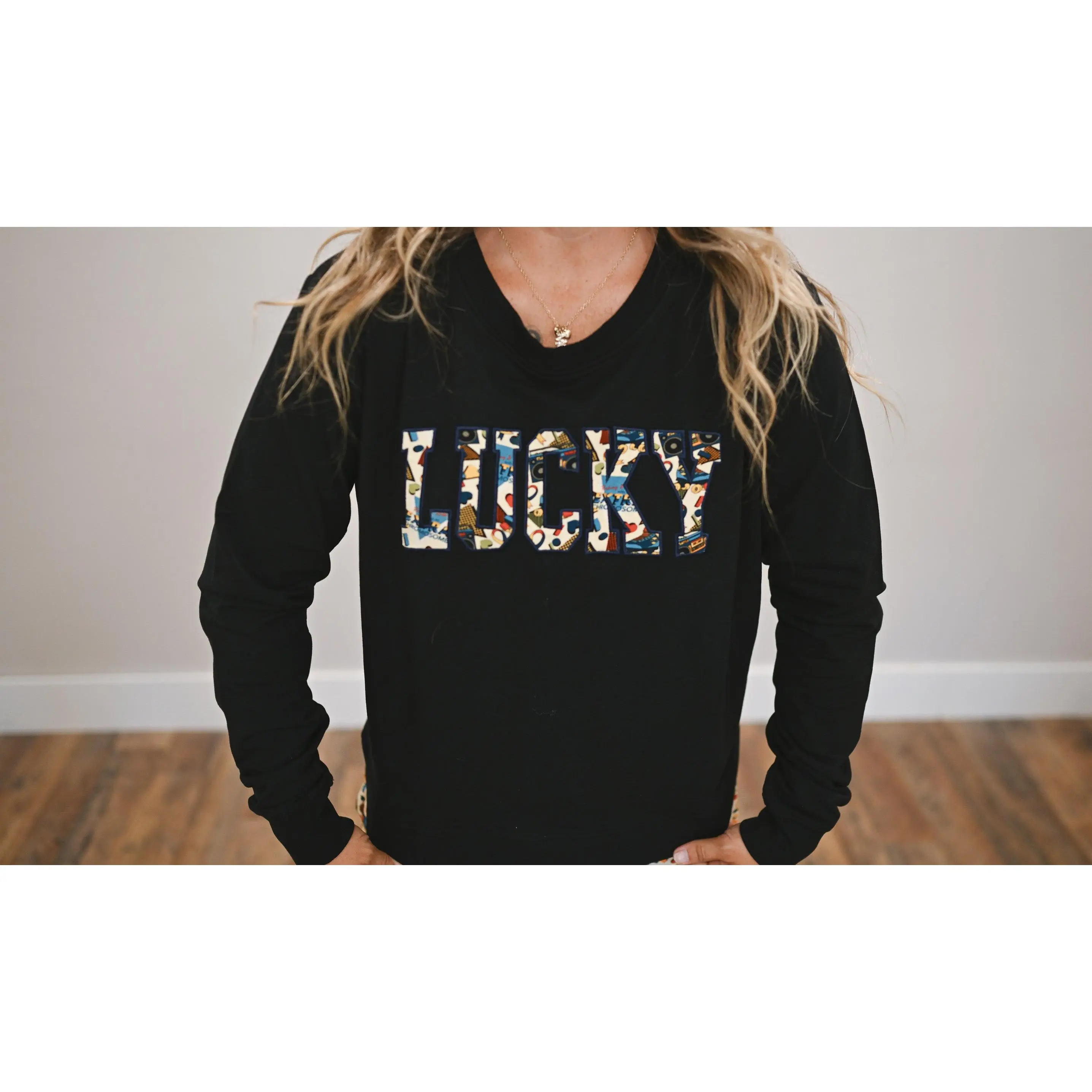 Rollin Lucky Bamboo French Terry Crewneck Sweater