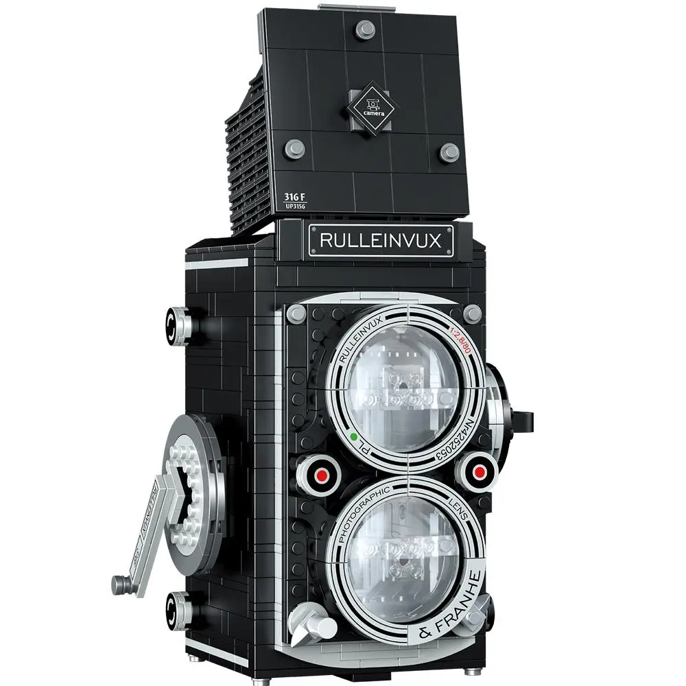 Mini Retro Camera Design Building Blocks, Creative Building Set, 1 Set Bricks Toys Model Kits For Children
