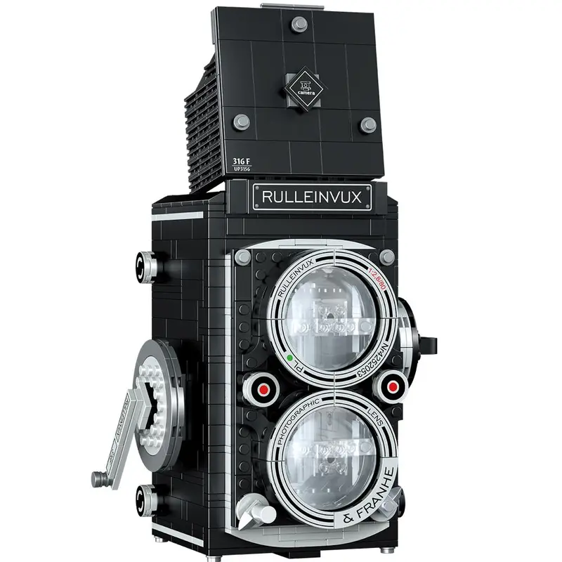 Mini Retro Camera Design Building Blocks, Creative Building Set, 1 Set Bricks Toys Model Kits For Children