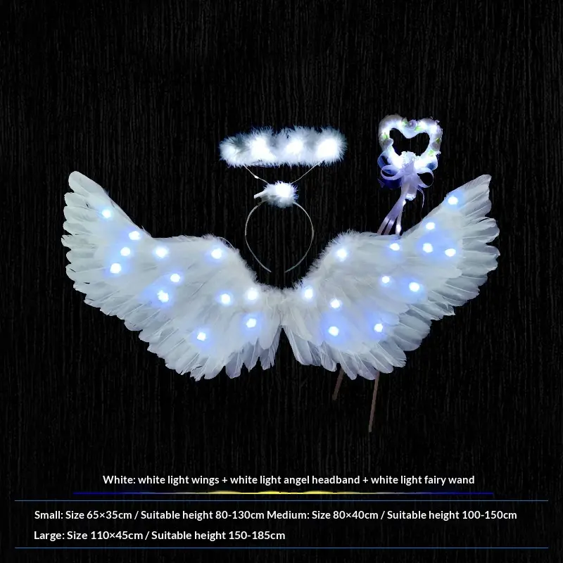 White + Headband + Fairy Wand/White Light