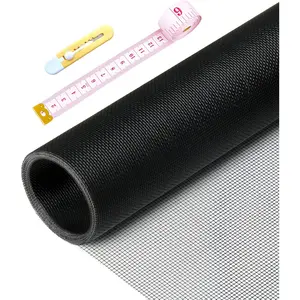 Window Screen Replacement Kit,39" W x 118" L Durable Window Screen Mesh for Patio Porch Door Windows with Rolling Tool and Screen Retainer Spline