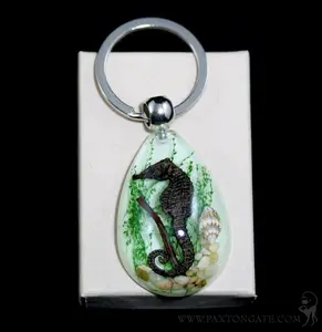Glow In The Dark Seahorse Keychain