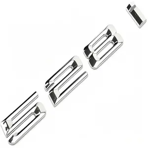 1pc 528i Numbers Letter Decal Emblem, Rear Trunk Nameplate Badge, Fits 528i Chrome, Car Accessories, Stylish Vehicle Decor