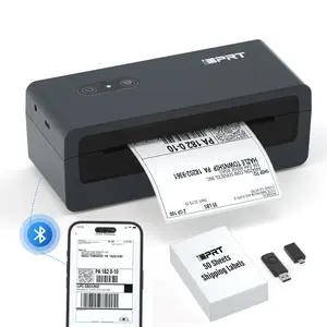Bluetooth Thermal Shipping Label Printer for Phones, 4x6 Printer Supporting Windows Mac iOS and Android, Thermal Printer for Small Business Shipping Packages, Compatible with eBay Amazon UPS and USPS