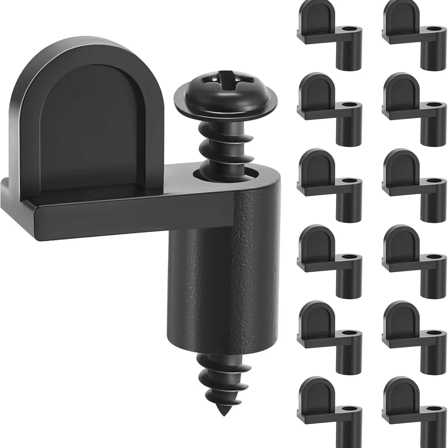 12/24 Pack 3/8 Inch Window Screen Clips, Eccentric Window Screen Clamps, Window Screen Fixing Clips, for Fixed Window Screens & Windproof Door Panels, Window Mesh