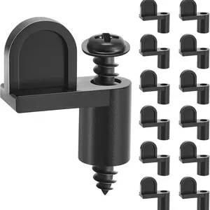 12/24 Pack 3/8 Inch Window Screen Clips, Eccentric Window Screen Clamps, Window Screen Fixing Clips, for Fixed Window Screens & Windproof Door Panels