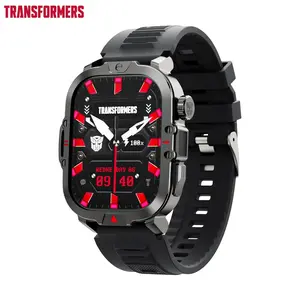 TRANSFORMERS TF-H08 Smart Watch with Full Touch Screen, Health Data Monitoring, 100+ Sports Modes, HD Large Display, Bluetooth Call Support, IP68 Waterproof, Fitness Tracker Smartwatch for Daily Use & Travel, Ideal Gift for Men & Women