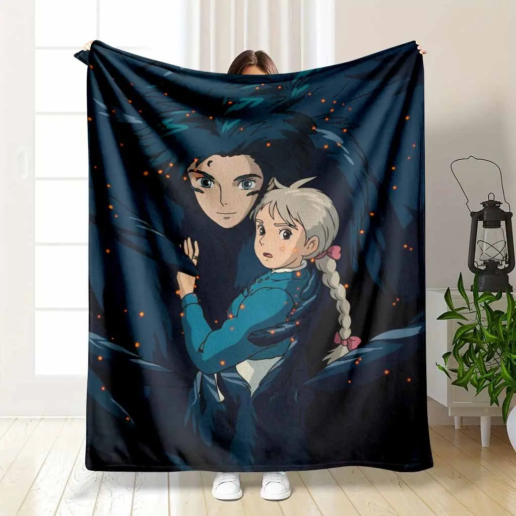 Anime Couple Flannel Cozy Throw Blanket - Dark Fantasy Aesthetic Print, Ultra-Soft Lightweight Wrinkle-Resistant Soft Comfy Blanket, Bedding for 2 Target Groups (30x40in Baby Size, 50x60in Teen Throw), Bedroom-Sofa Decor, Travel Nap Gift, Cozy Throw Blank