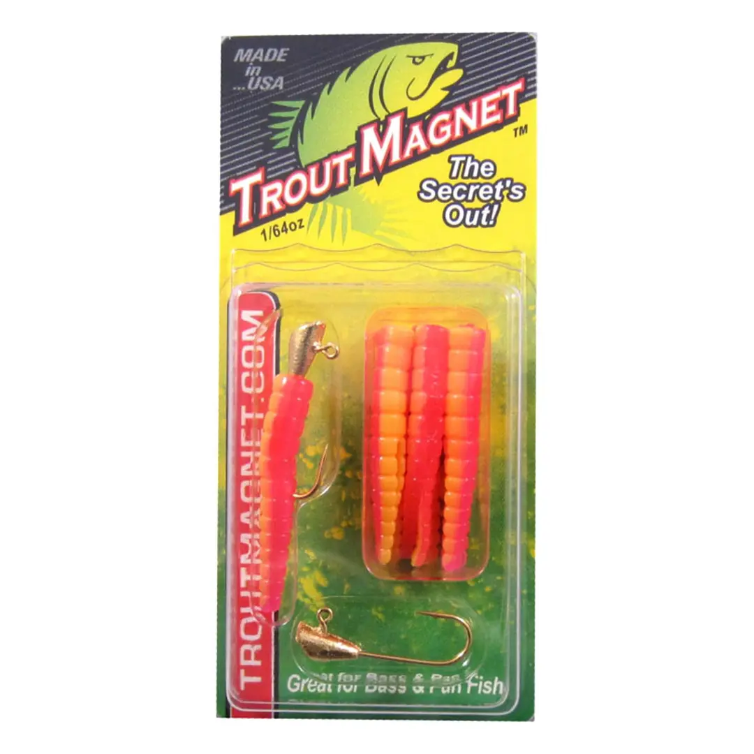 Leland Lures Trout Magnet Softbait 1/64 oz 9 Count Sassy Ultralight Trout Fishing Lure for Crappie Rainbow Brook & Brown Trout