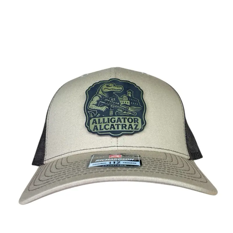Alligator Alcatraz Leather Patch Hat – Richardson 112